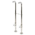Kingston Brass Freestanding Supply Line with Stop Valve, Polished Nickel CC266S6PX